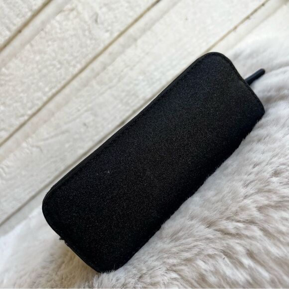 KATE SPADE Black Glitter Schuyler Small Dome Pouch Morgan Cosmetic Bag - Picture 8 of 8